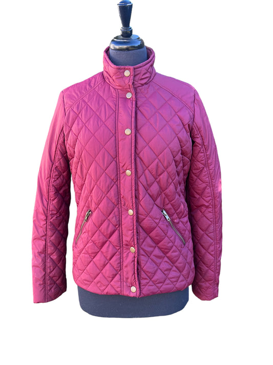 Just Fab Burgundy Quilted Jacket