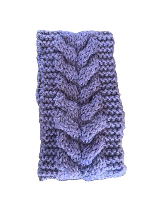 Purple Knit Ear-Warmer
