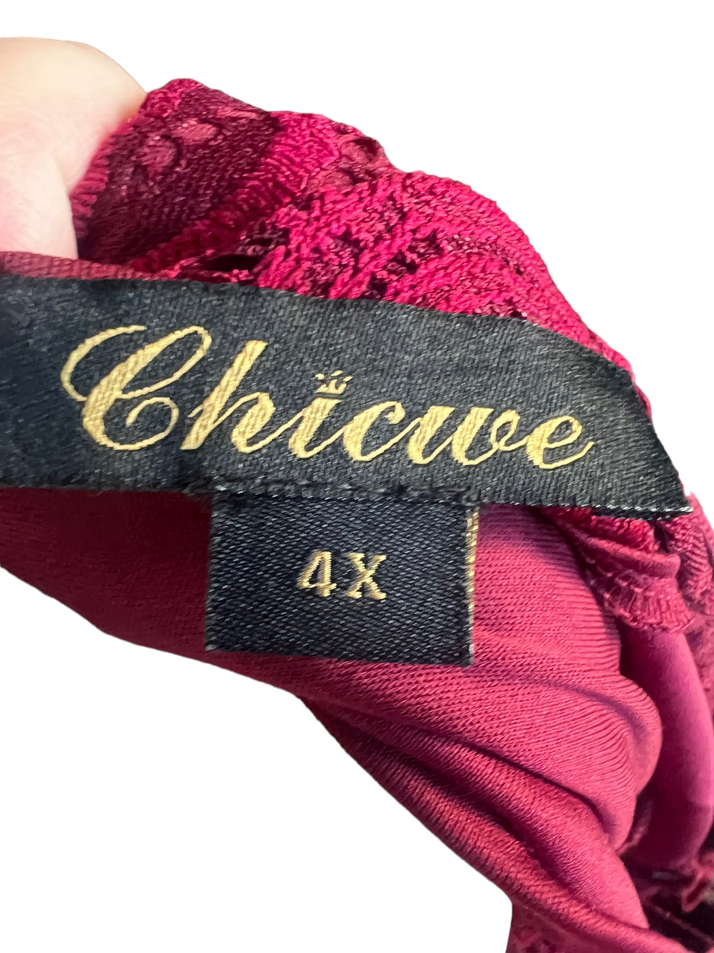 Chicwe Red Lace Dress